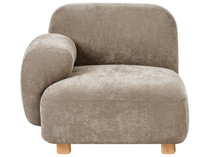 Modular Sofa 2 Seater Fabric Beige Eyler