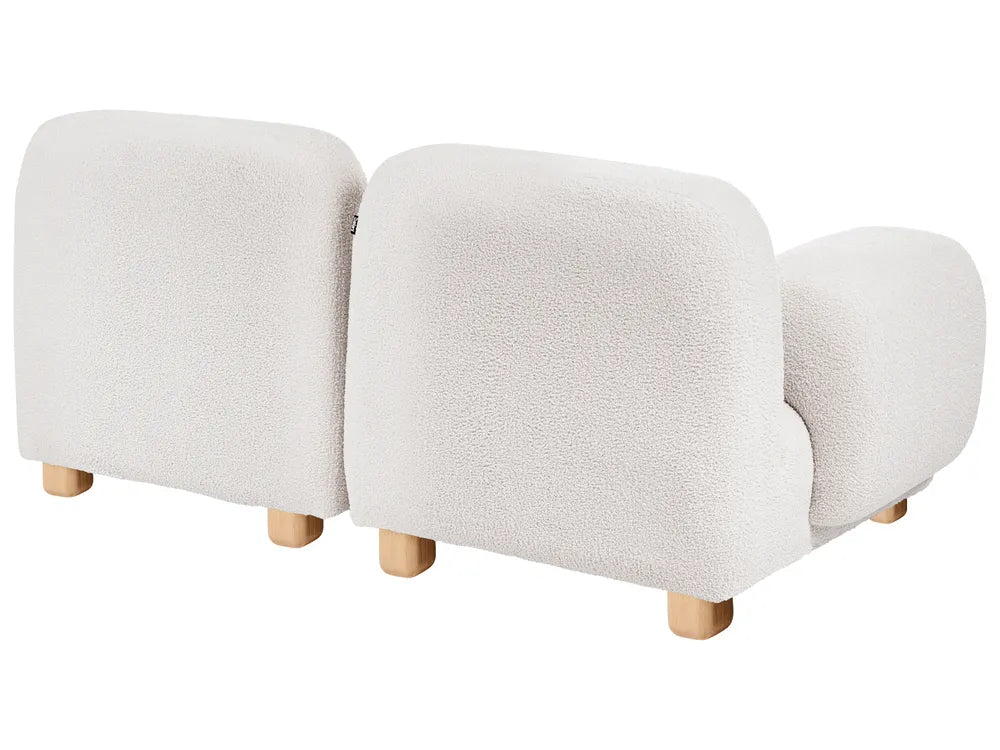Modular Sofa 2 Seater Boucle Off-White Eyler