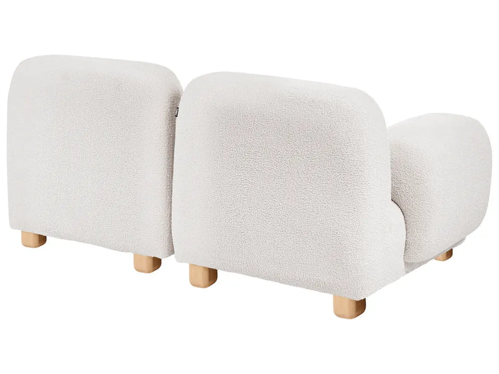 Modular Sofa 2 Seater Boucle Off-White Eyler