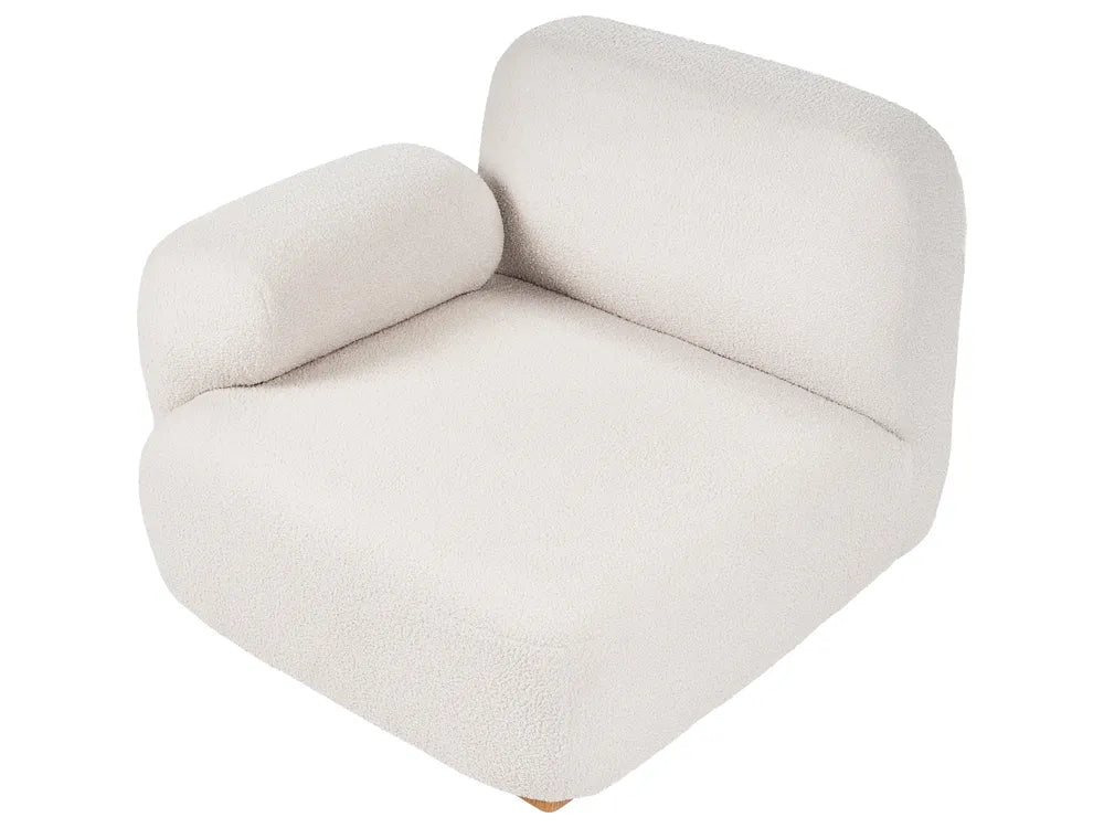 Modular Sofa 2 Seater Boucle Off-White Eyler