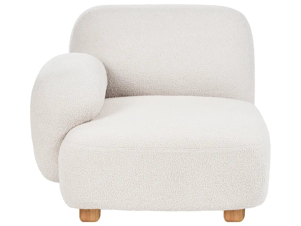 Modular Sofa 2 Seater Boucle Off-White Eyler