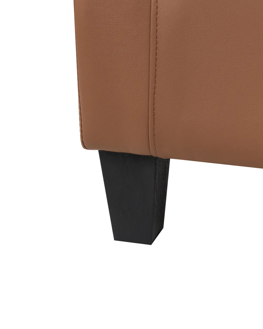 Armchair Faux Leather Brown Hymes