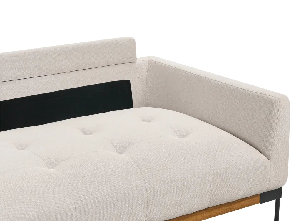 Sofa 3 Seater Fabric Off-White Amiir