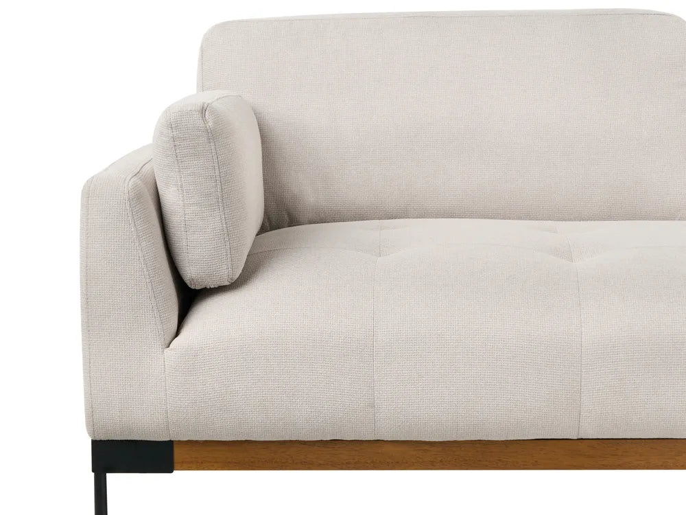 Sofa 3 Seater Fabric Off-White Amiir