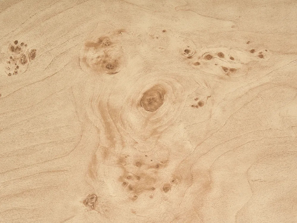 Dining Table Burl Effect 180 cm 90 cm Hanson