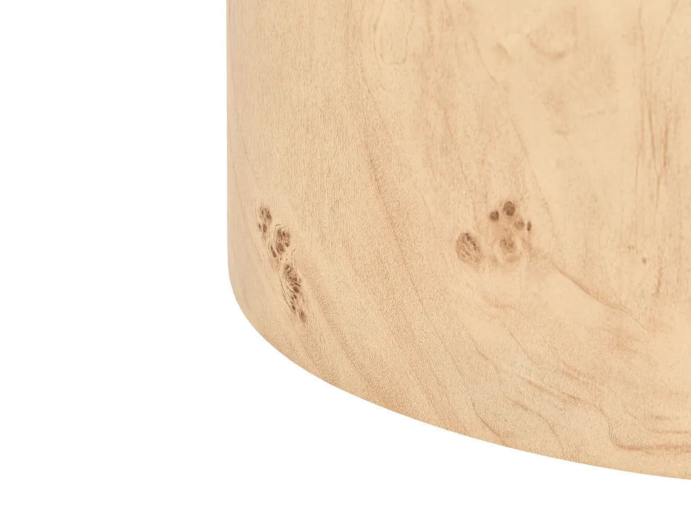 Set of 2 Coffee Tables Burl Effect Dickie