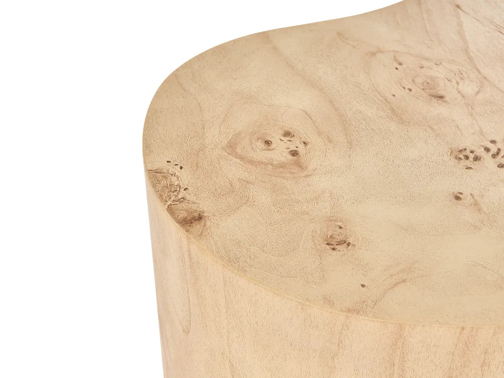 Set of 2 Coffee Tables Burl Effect Dickie