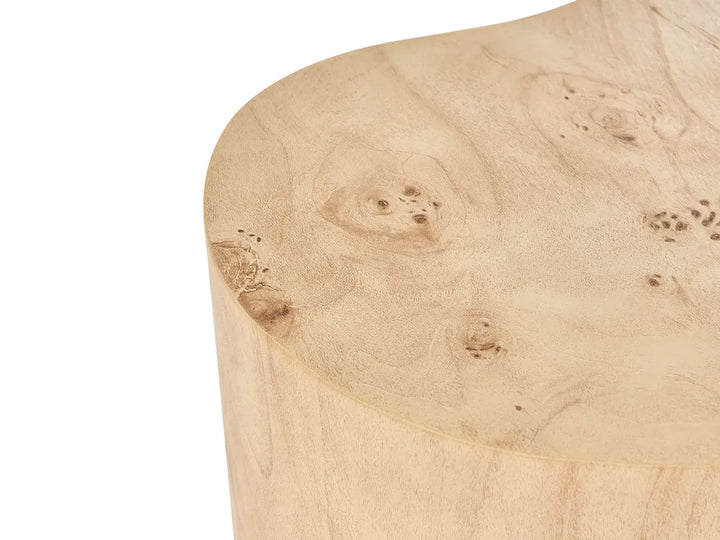 Set of 2 Coffee Tables Burl Effect Dickie