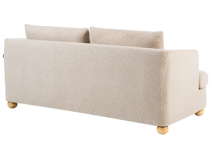 Sofa 3 Seater Boucle Beige Merrylite
