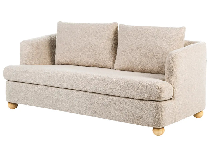 Sofa 3 Seater Boucle Beige Merrylite
