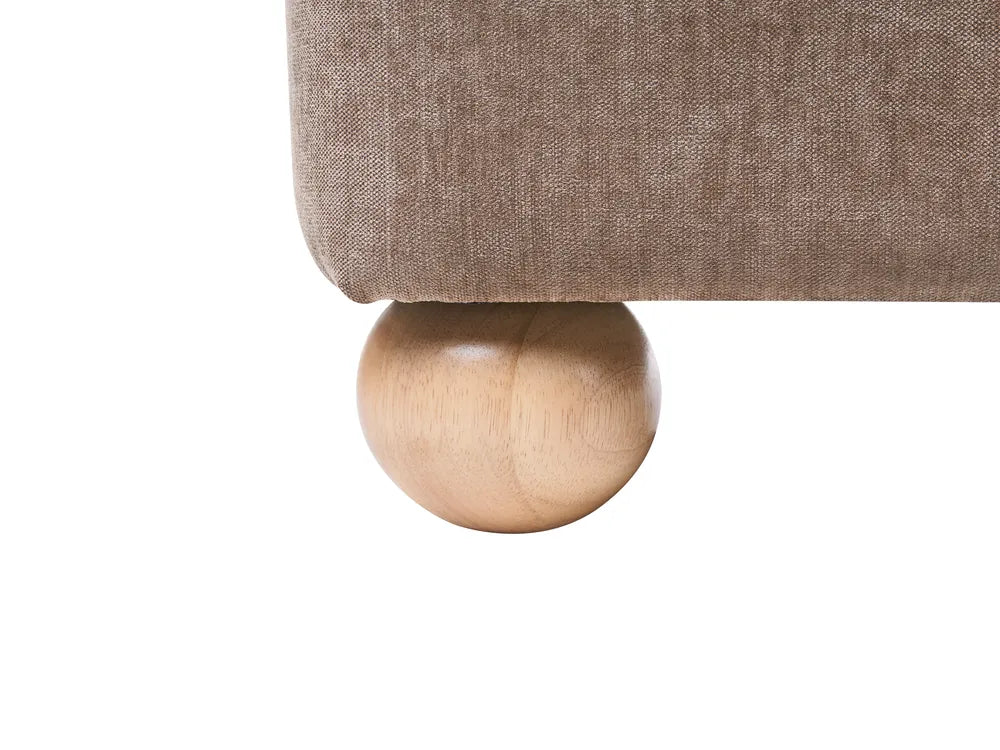 Sofa 3 Seater Chenille Brown Merrylite