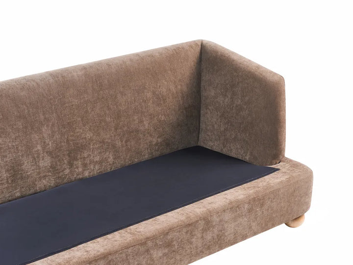 Sofa 3 Seater Chenille Brown Merrylite