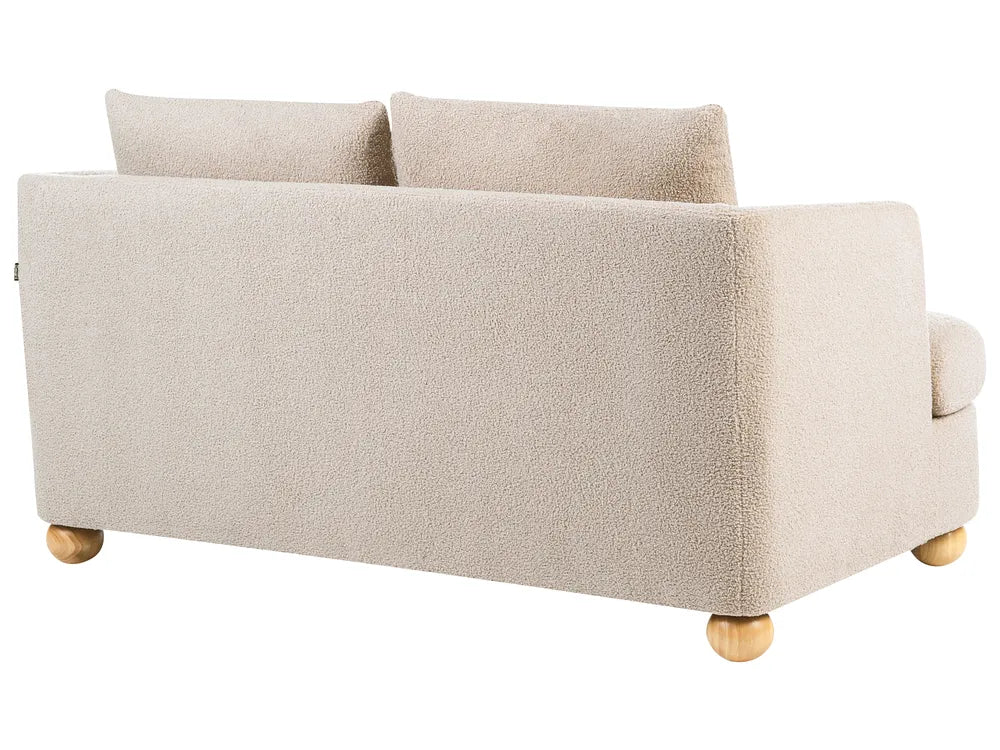 Sofa 2 Seater Boucle Beige Merrylite