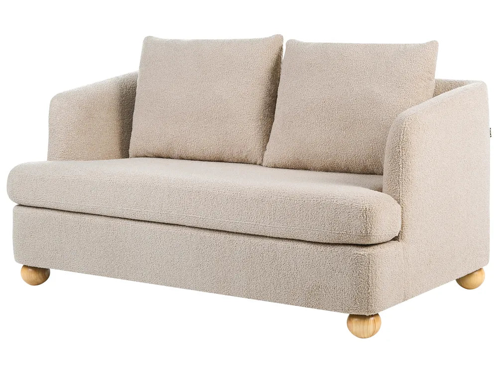 Sofa 2 Seater Boucle Beige Merrylite