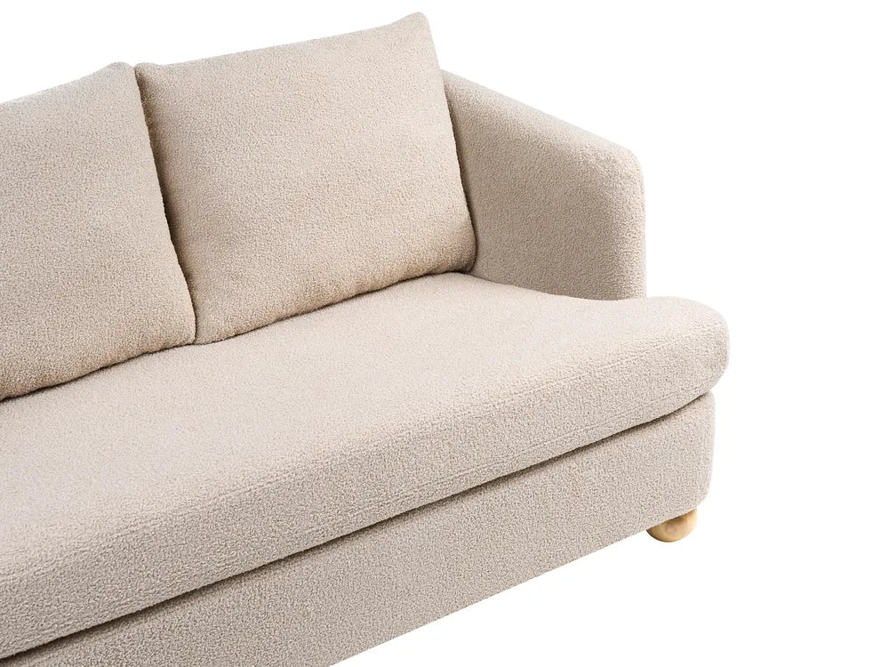Sofa 2 Seater Boucle Beige Merrylite