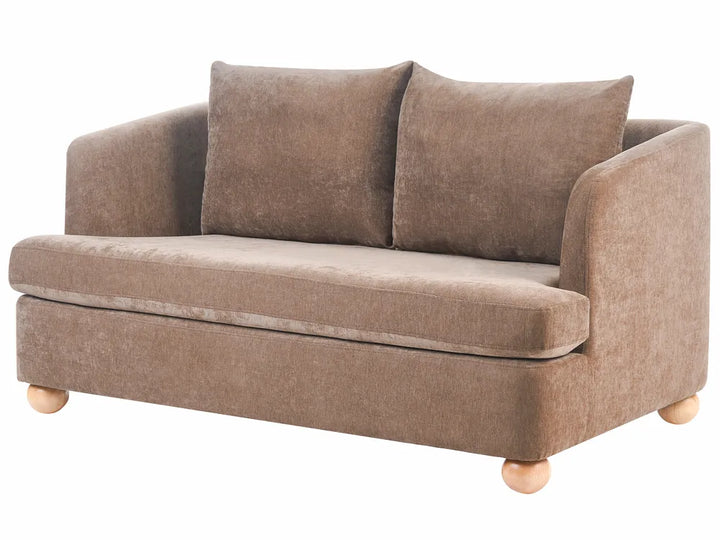 Sofa 2 Seater Chenille Brown Merrylite