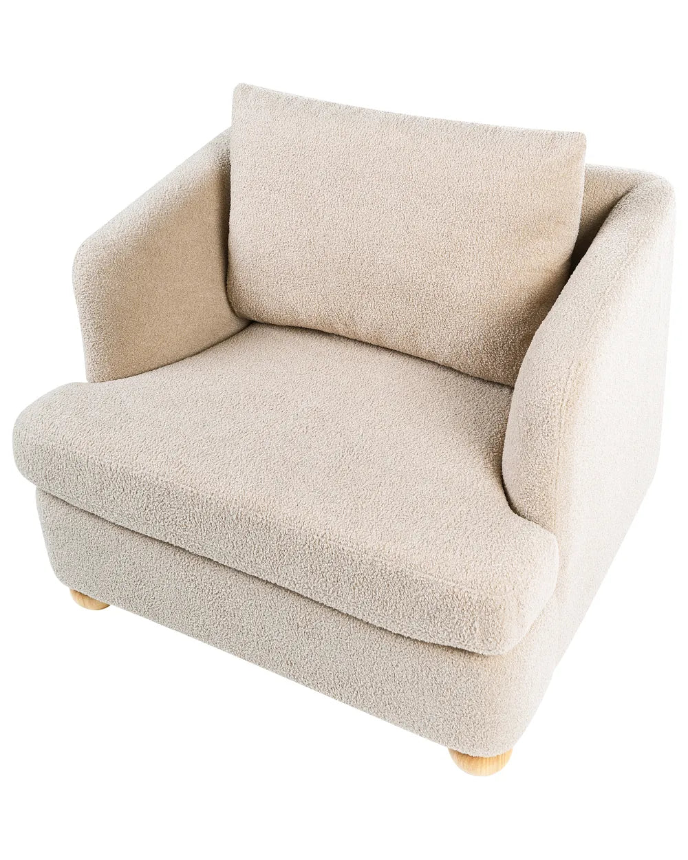 Living Room Set 6 Seater Boucle Beige Merrylite