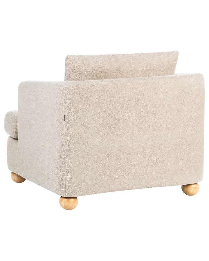 Living Room Set 6 Seater Boucle Beige Merrylite