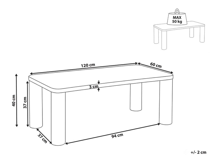 Coffee Table Taupe Arcuri