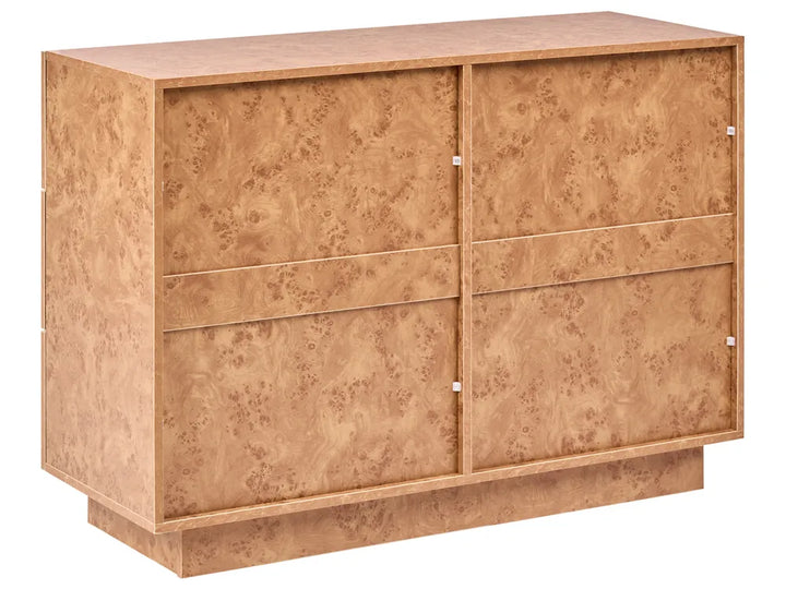 6 Drawer Chest Burl Effect