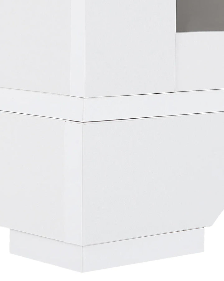 1 Drawer Bedside Table White Ezzell