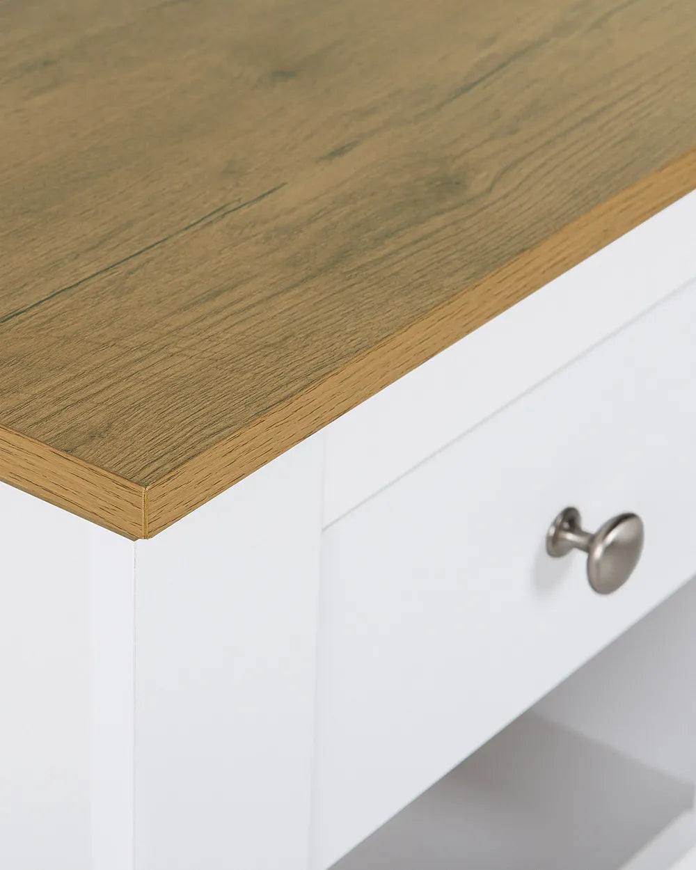 1 Drawer Bedside Table White Ezzell