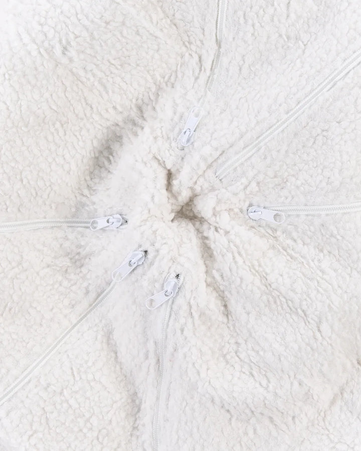 Swivel Armchair Boucle Off-White Arnya