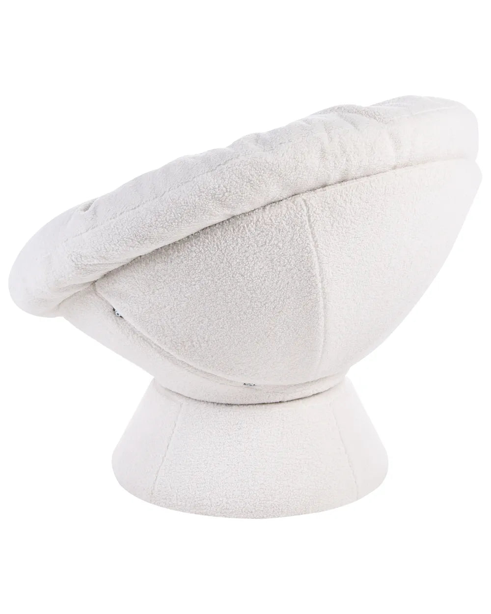 Swivel Armchair Boucle Off-White Arnya
