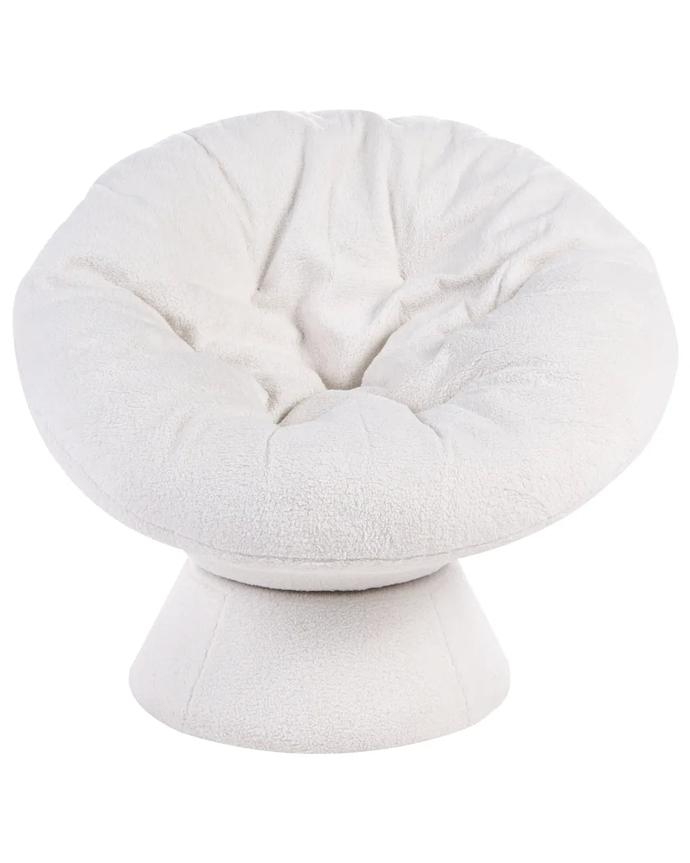Swivel Armchair Boucle Off-White Arnya