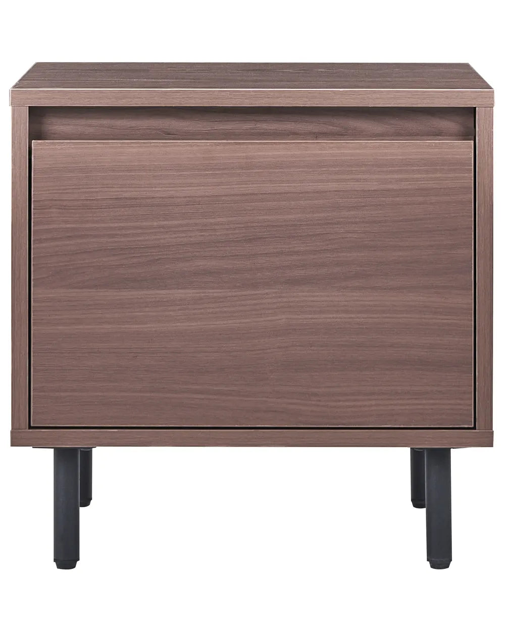 1 Drawer Bedside Table Dark Brown Riley