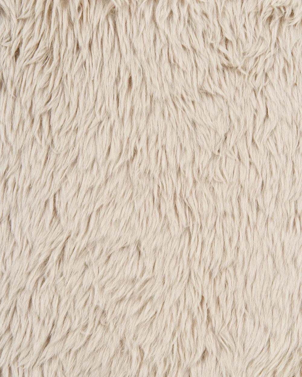 Rocking Chair Faux Fur Light Beige Amilio