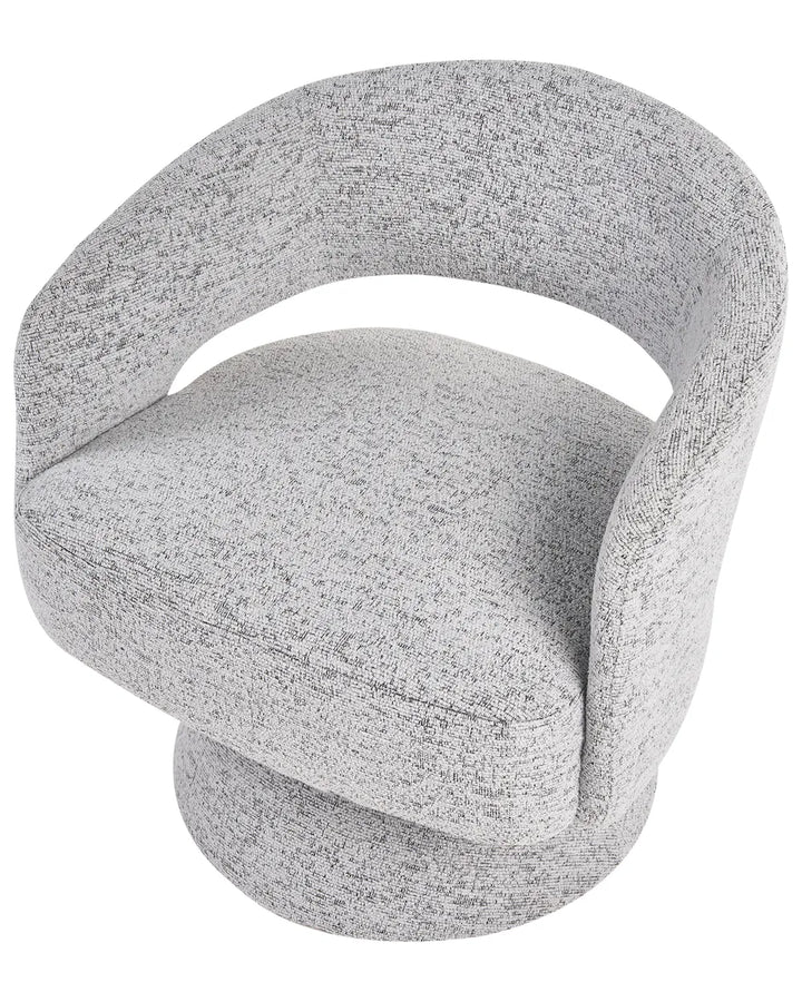 Gray textured chair on a white background