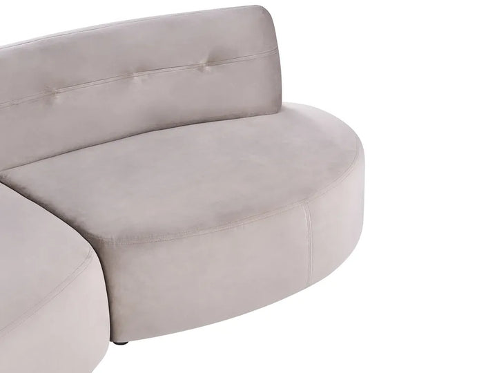 Sofa 3 Seater Velvet Taupe Marick