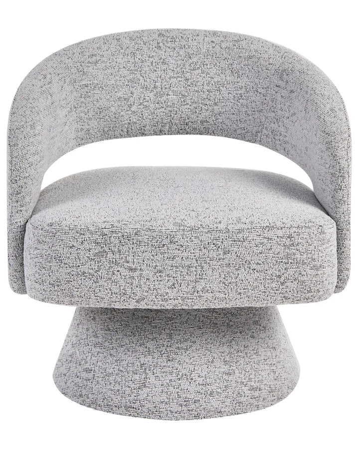 Gray textured chair on a white background