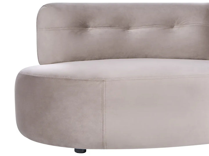 Sofa 3 Seater Velvet Taupe Marick