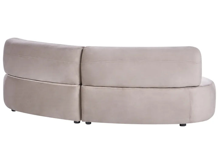 Sofa 3 Seater Velvet Taupe Marick