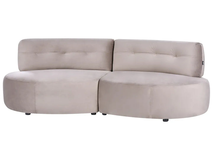 Sofa 3 Seater Velvet Taupe Marick