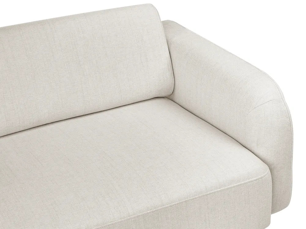 Sofa 3 Seater Fabric Off-White Jahey