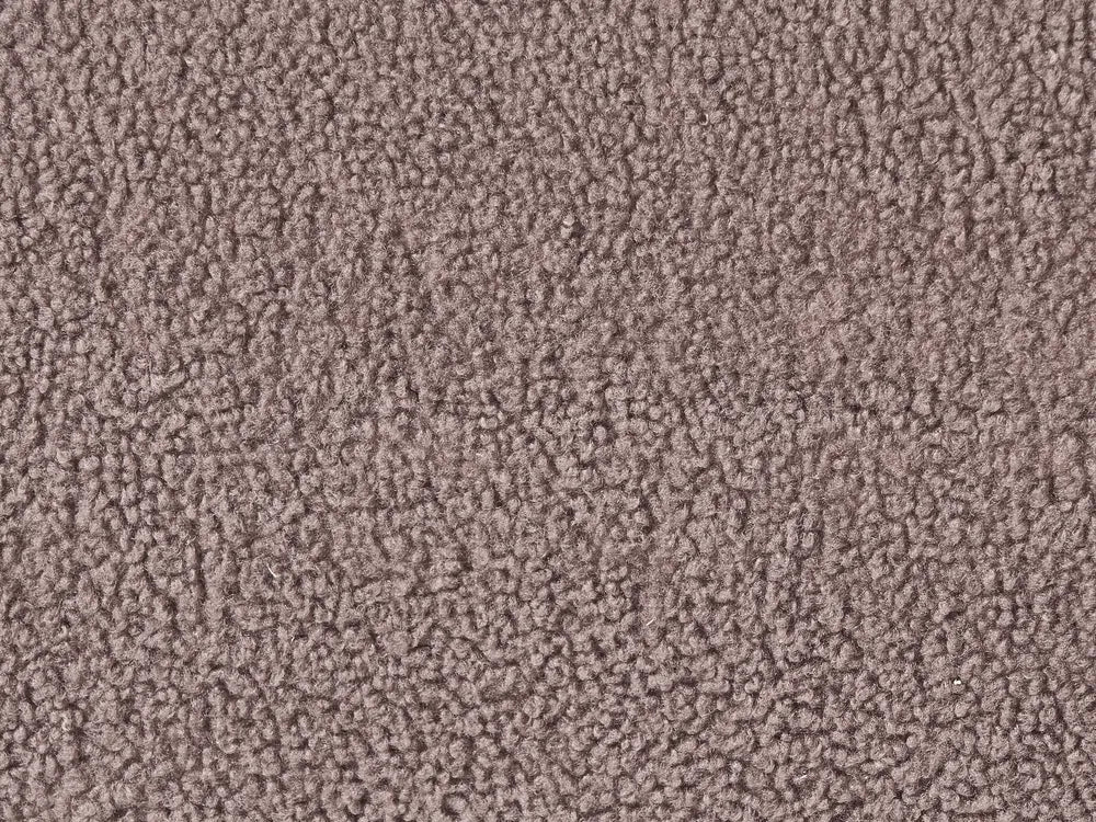 Living Room Set 6 Seater Boucle Brown Nertila