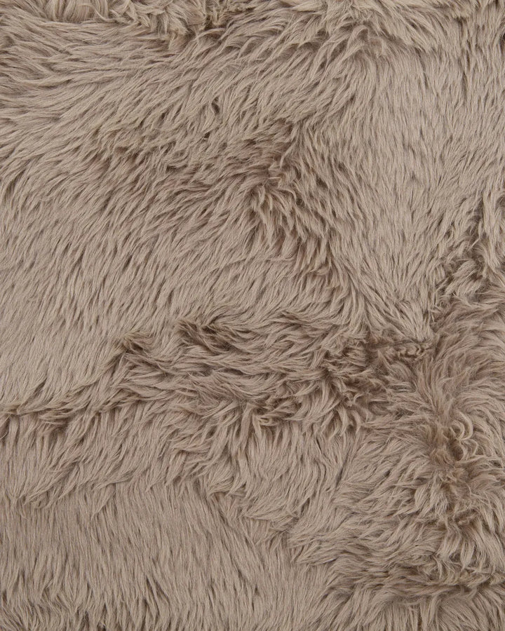Rocking Chair Faux Fur Taupe Amilio
