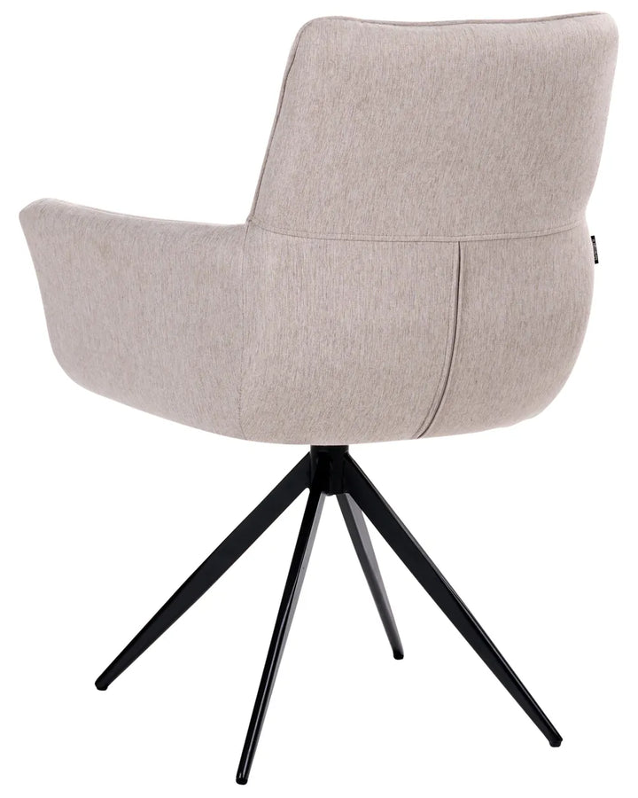 Dining Chair Fabric Beige Susan
