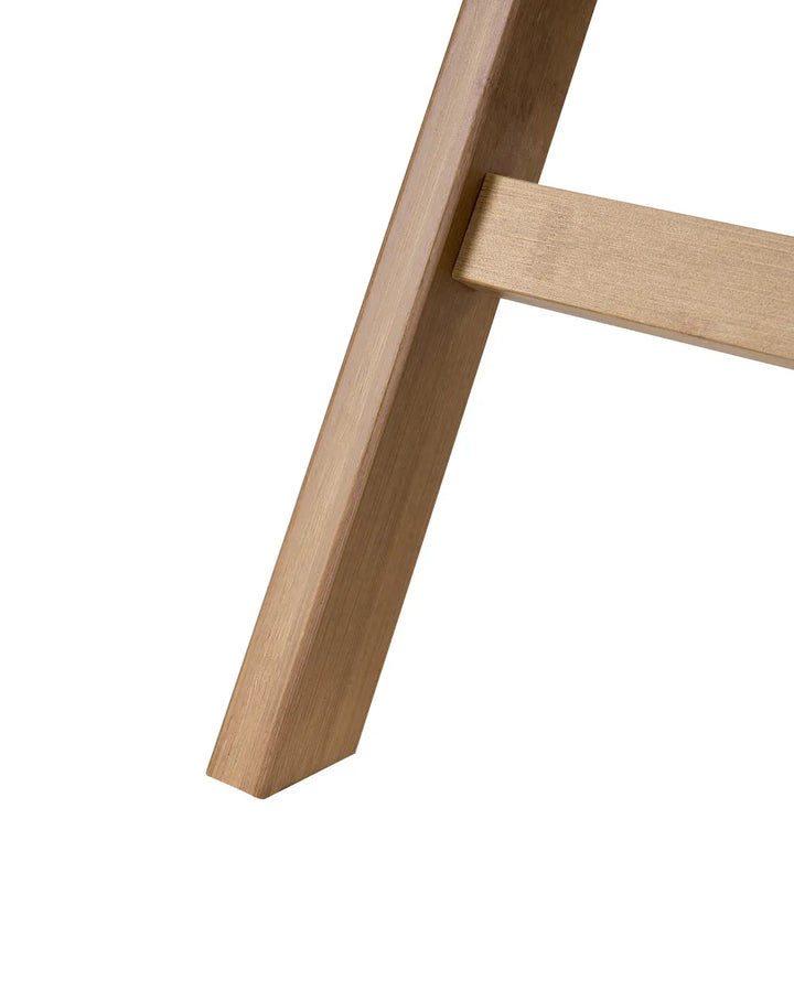 Set of 2 Dining Chairs Folding Bamboo Brown Aure