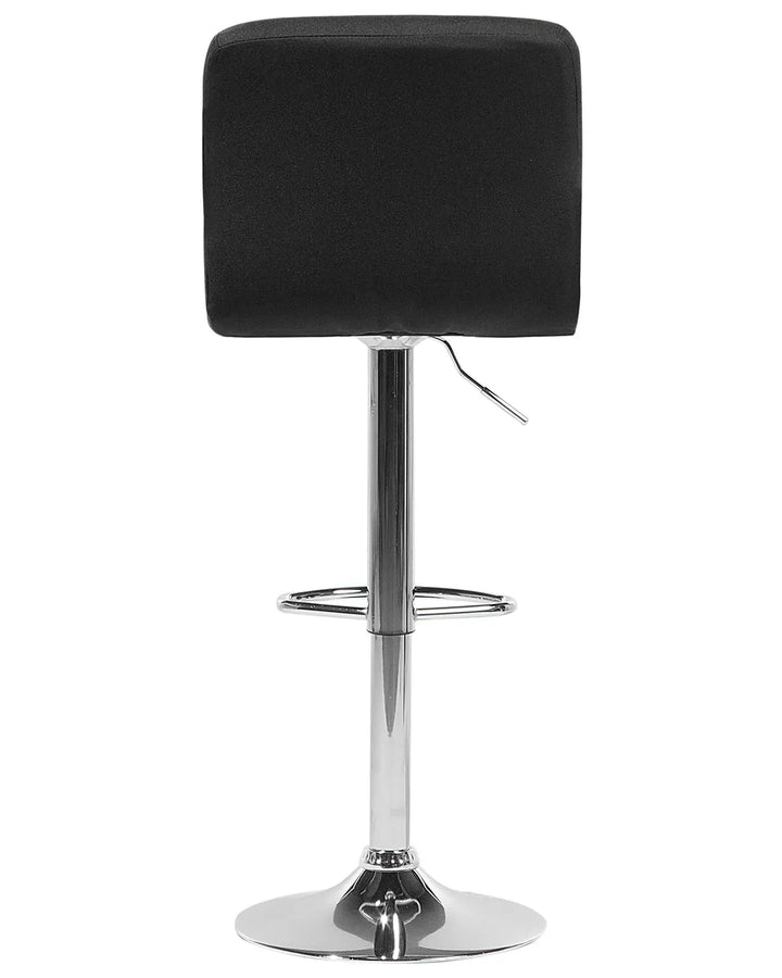 Set of 2 Bar Chairs Swivel Black Kenda