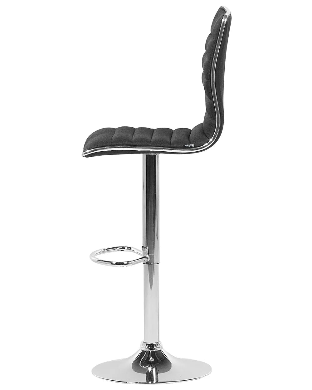 Set of 2 Bar Chairs Swivel Black Sydney