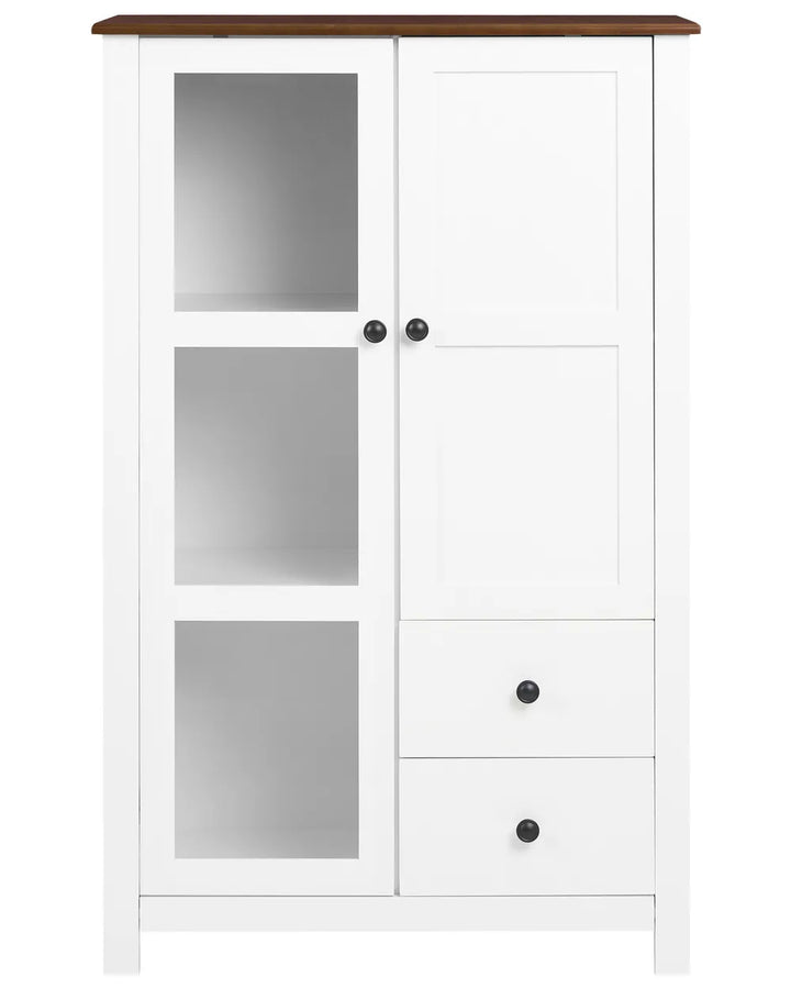Display Cabinet 80 cm White Nakash