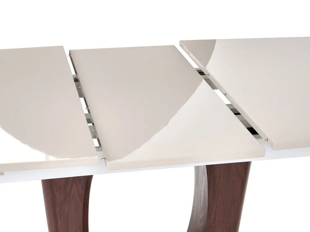 Extending Dining Table Light Beige 160/200 cm 90 cm Aguilar