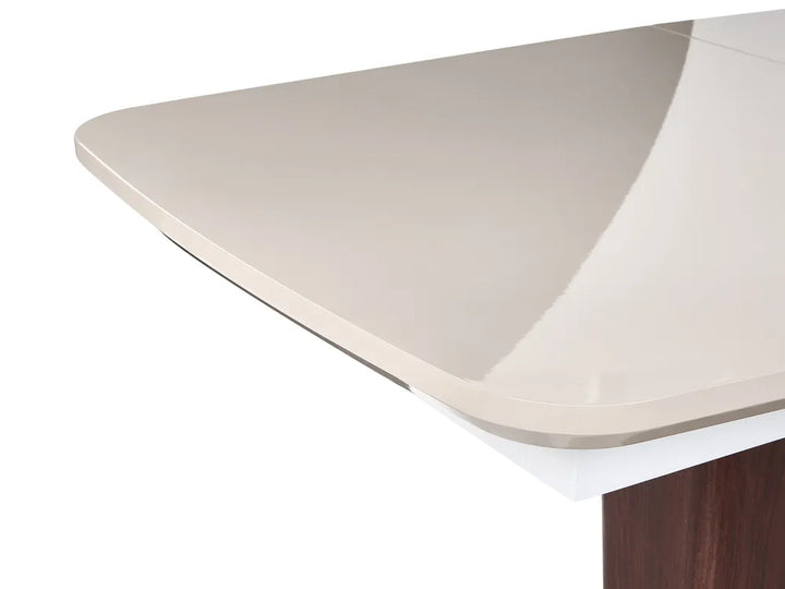 Extending Dining Table Light Beige 160/200 cm 90 cm Aguilar