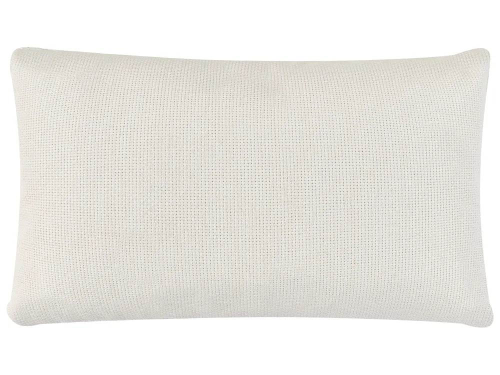 Corner Sofa Bed 3 Seater Fabric White Left Hand Reggis