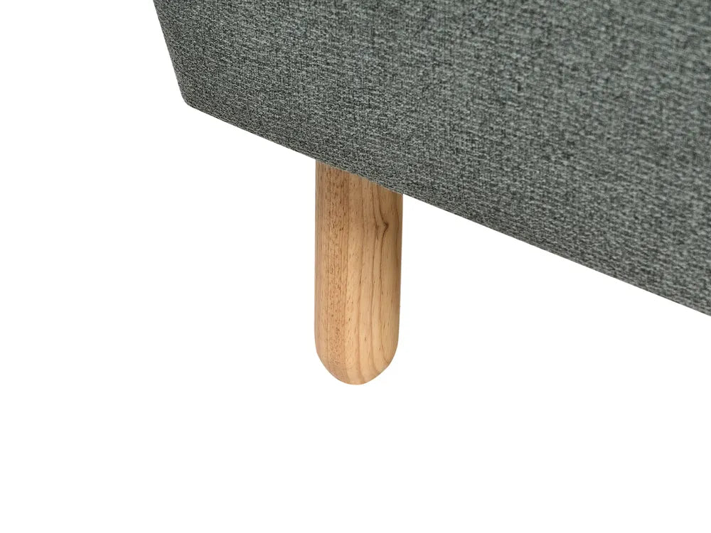 Sofa Bed 3 Seater Fabric Green Cianca