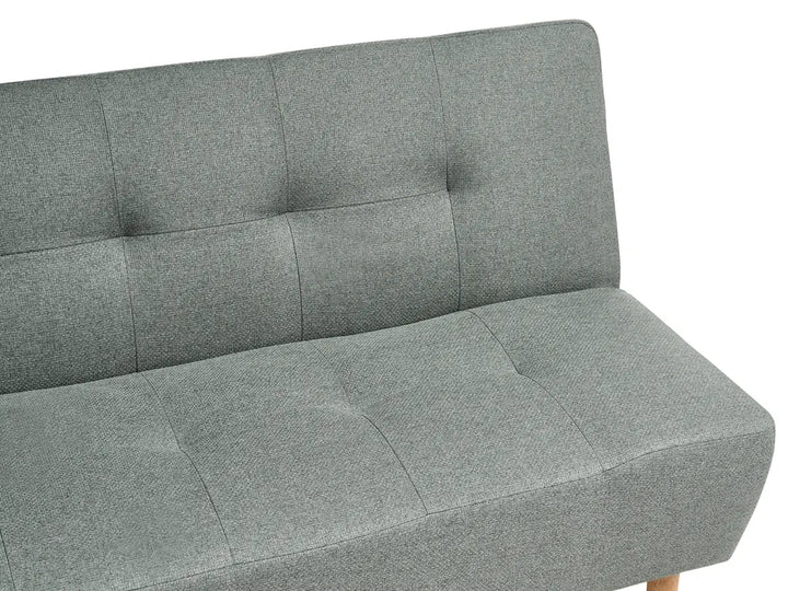 Sofa Bed 3 Seater Fabric Green Cianca